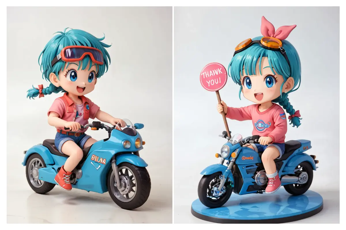 AI-generated chibi style action figures