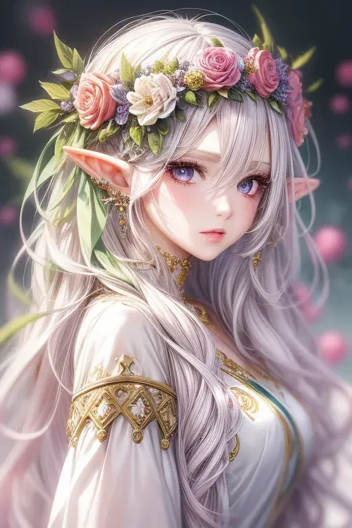 Elf with Floral Crown