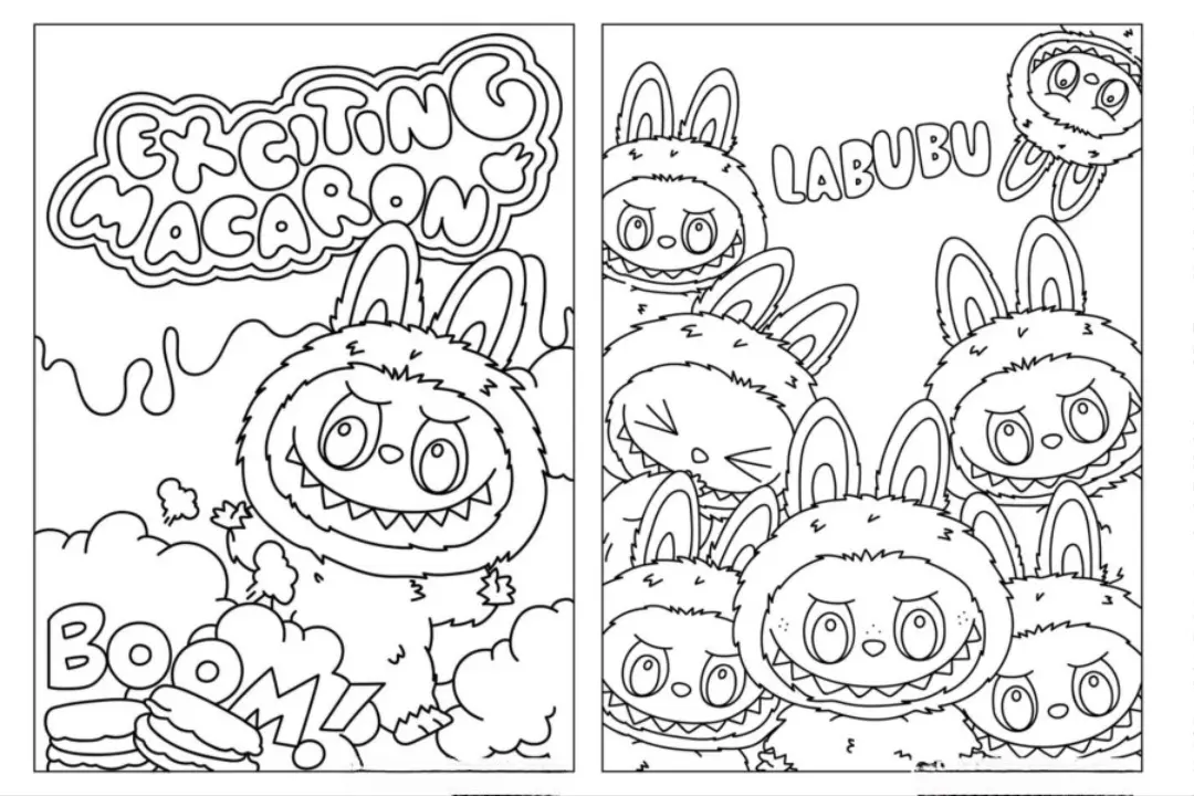 labubu line art