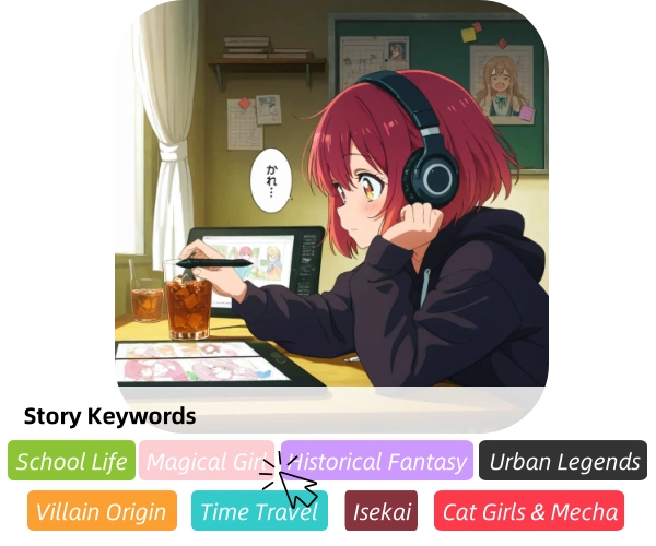 Anifun AIストーリーを作成
