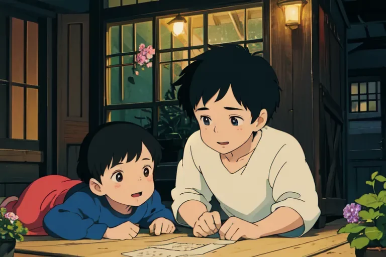 Studio Ghibli-style AI art example 3