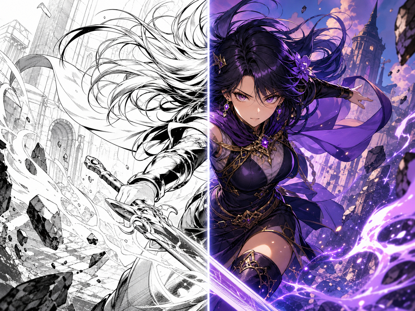 AI Manga Colorizer preview
