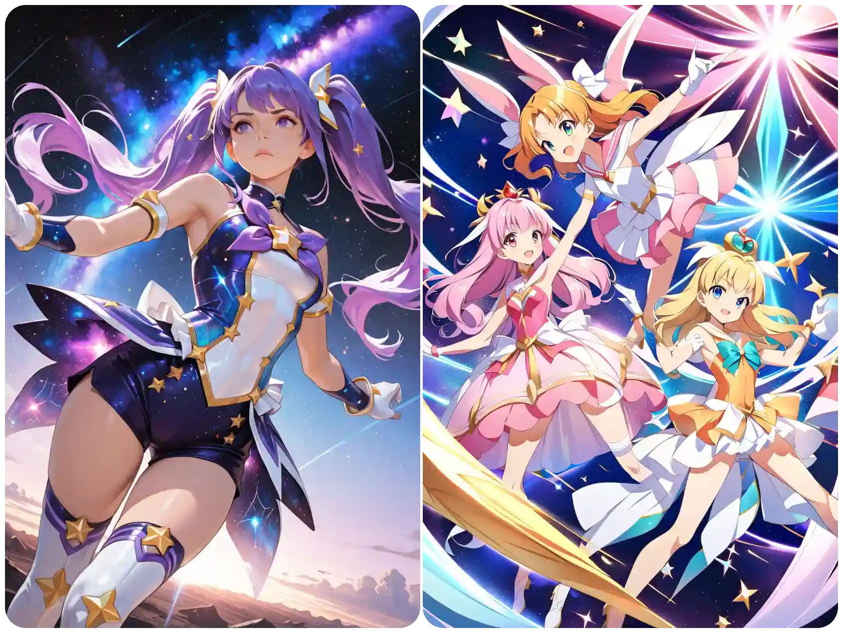create magical girl from simple text