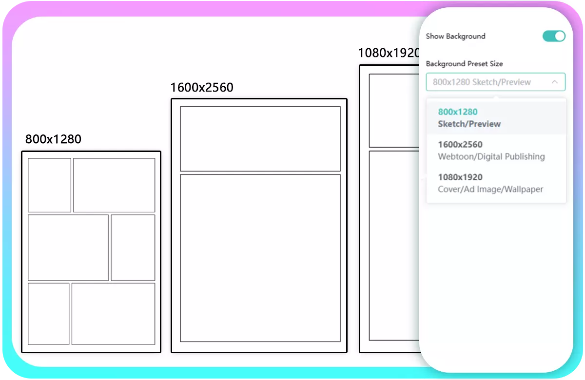 3 Background Sizes