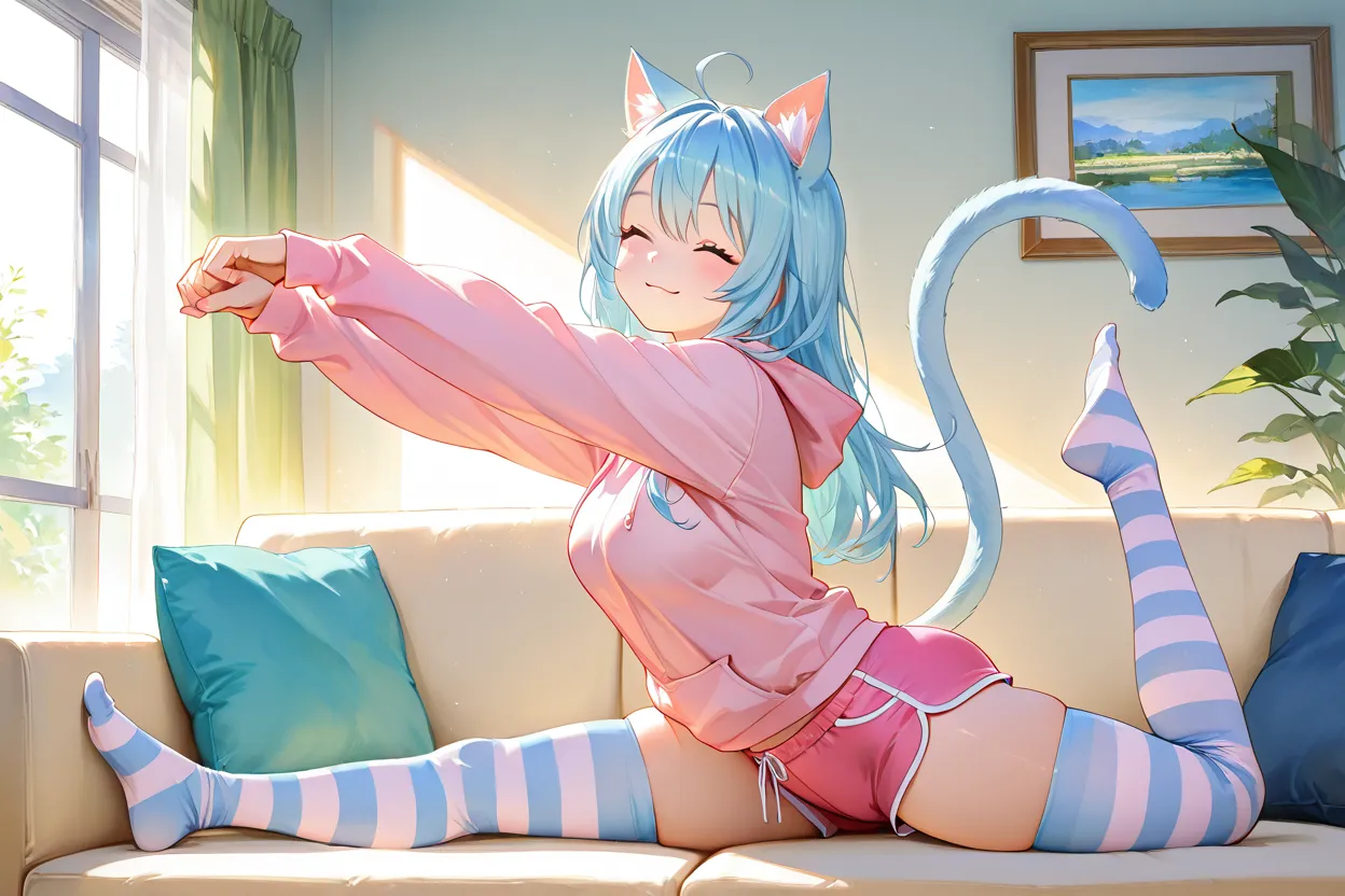 AI-generated neko girl