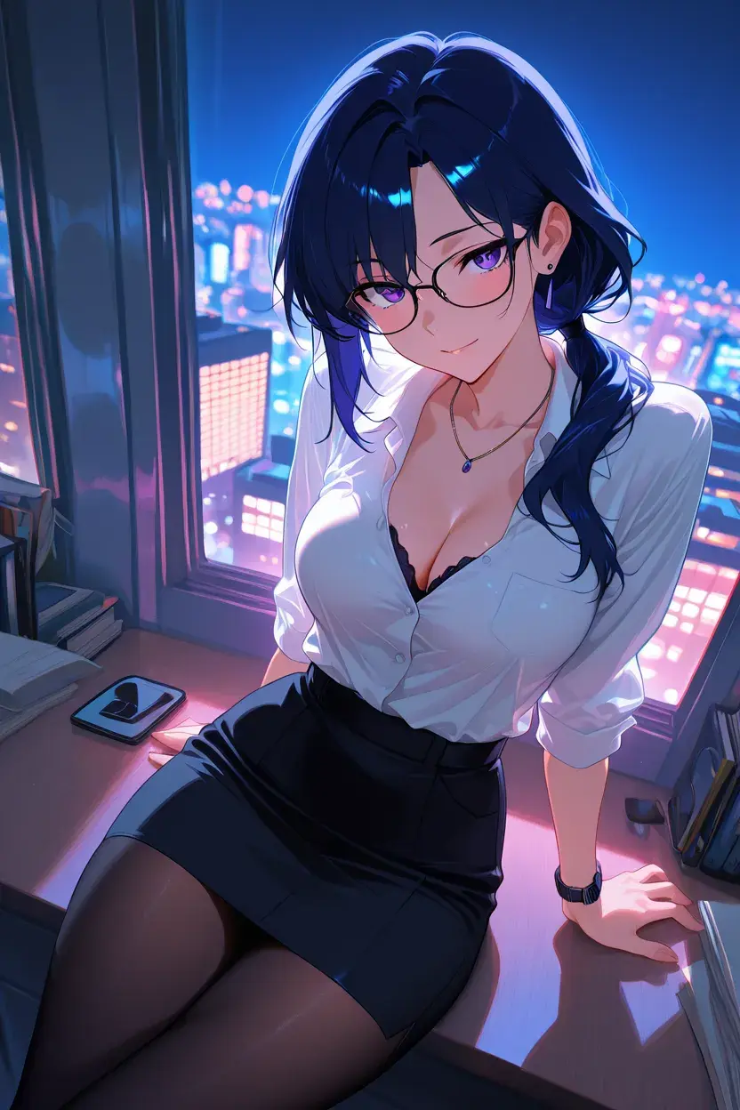 サイバースタイルのアニメ少女