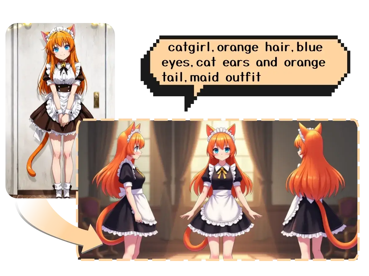 キャラクター設定画生成 preview
