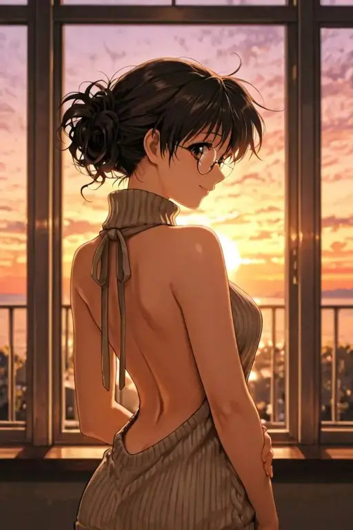 Sunset anime character preset for Anime to Real Life