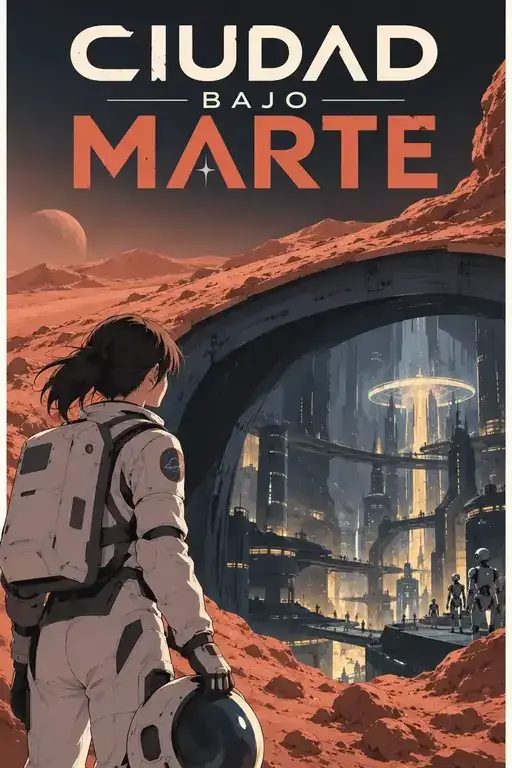 Ciudad Bajo Marte manga script example