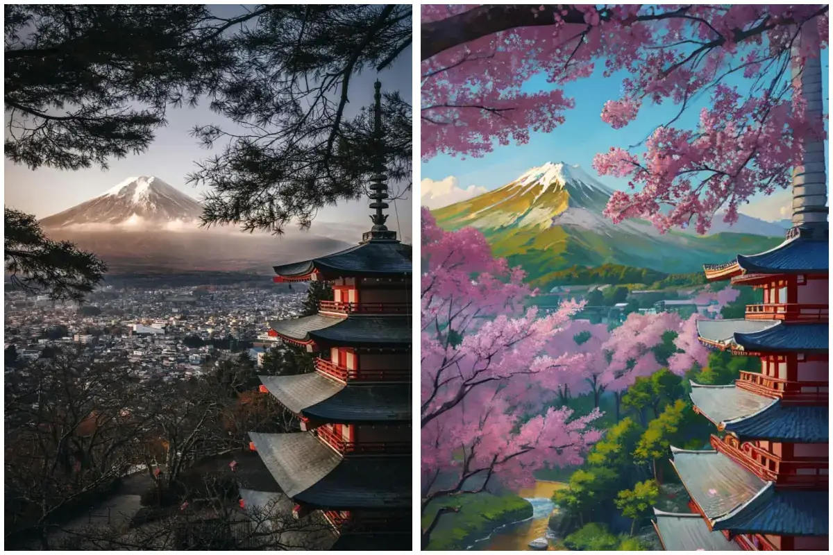 風景をアニメに