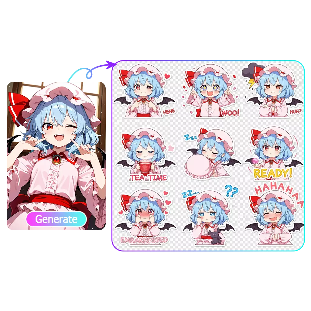 AI chibi sticker maker