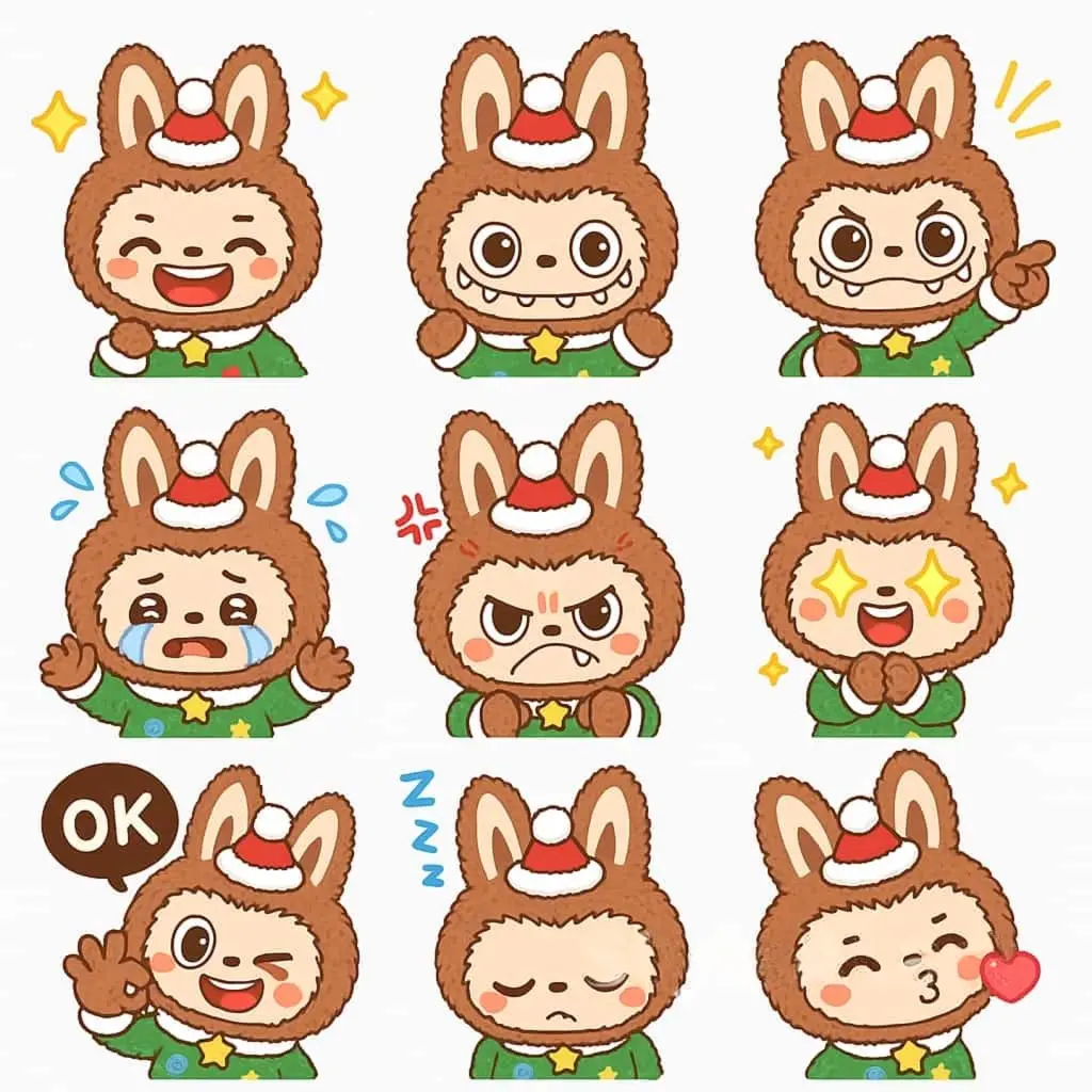 Labubu chibi sticker