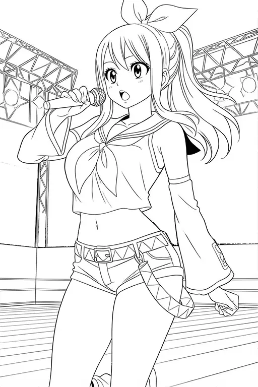 AI manga colorizer line art preset 6