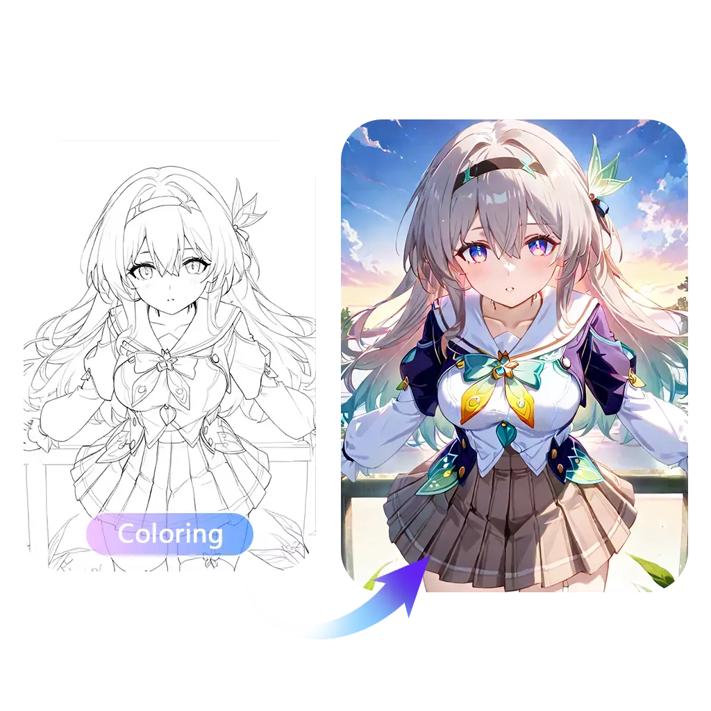 AI Manga Colorizer colored manga example