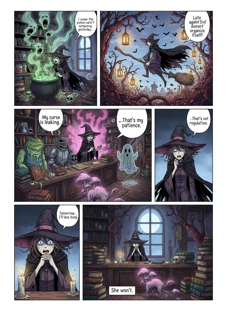 A Busy Day of a Witch